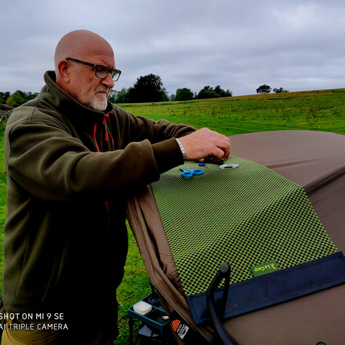 Carp bivvy top work - a, mat